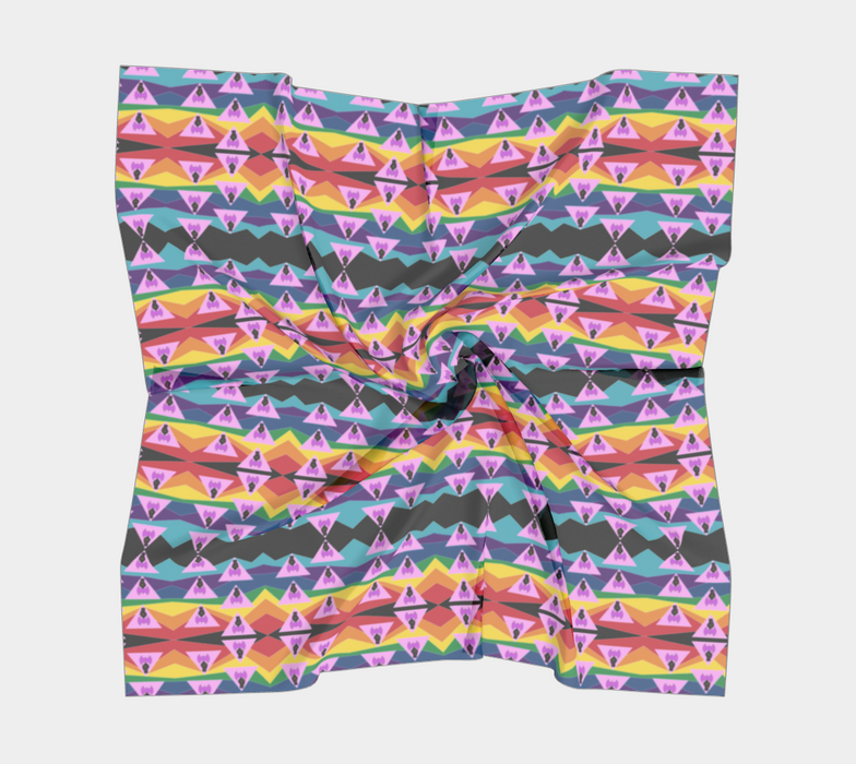 Retro Ghey Square Silk Scarf