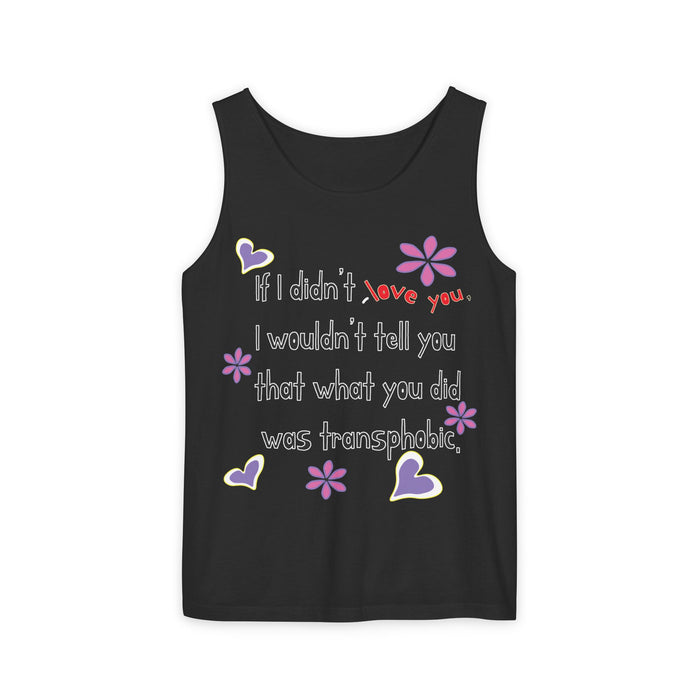 Love Wins (Anti-Transphobia) Cotton Tank Top