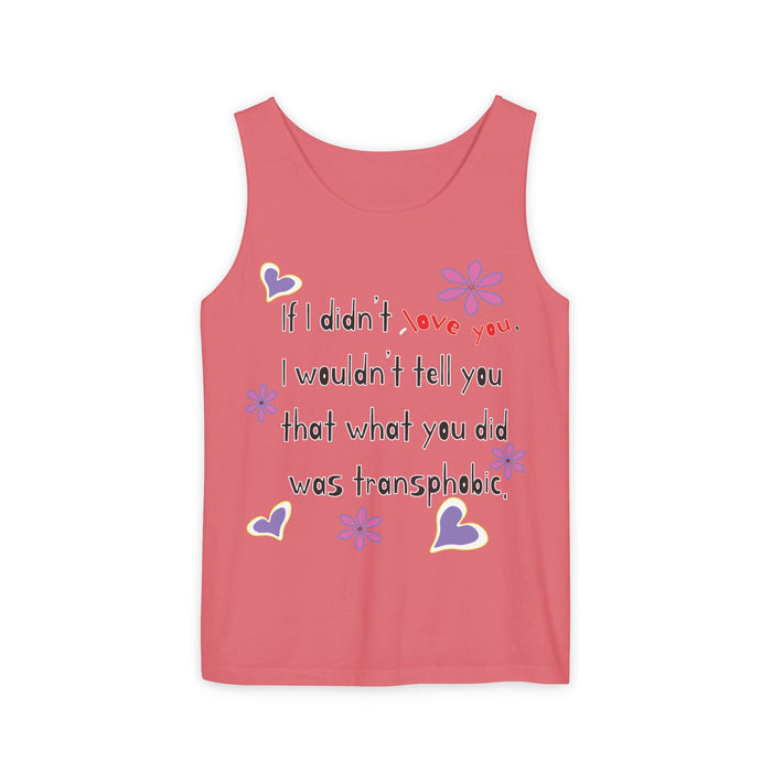 Love Wins (Anti-Transphobia) Cotton Tank Top