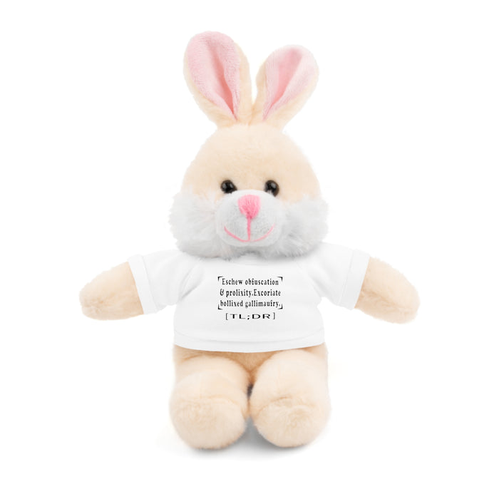 Eschew Obfuscation Stuffed Animal  - Small