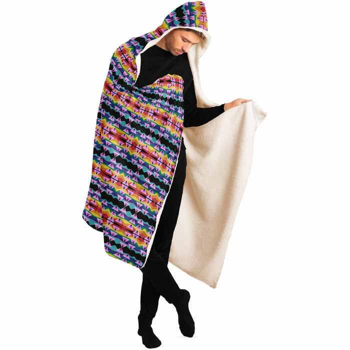 Retro Ghey Hooded Blanket