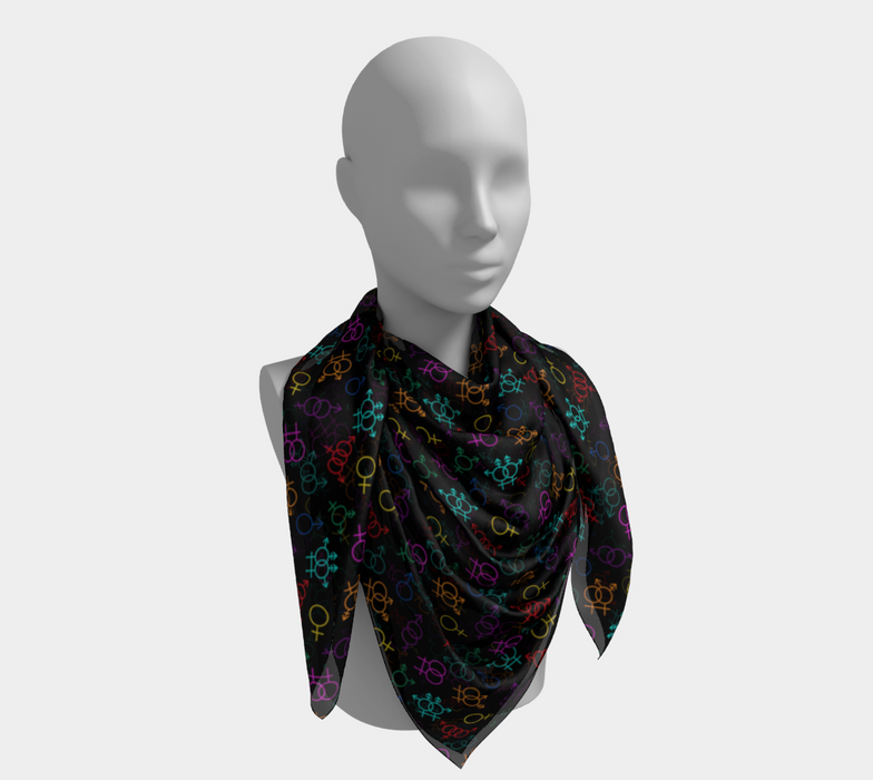 Come As You Are Square Silk Scarf