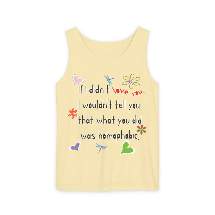 Love Wins (Anti-Homophobia) Cotton Tank Top