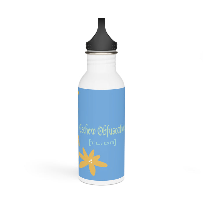 Eschew Obfuscation [TL;DR] Stainless Steel Water Bottle