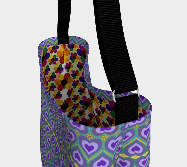 Lavender Love Messenger Tote