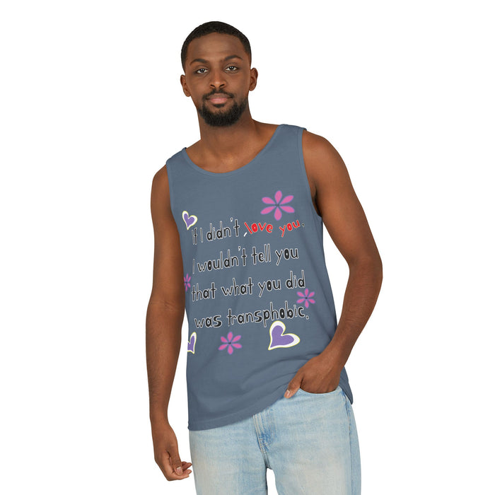 Love Wins (Anti-Transphobia) Cotton Tank Top