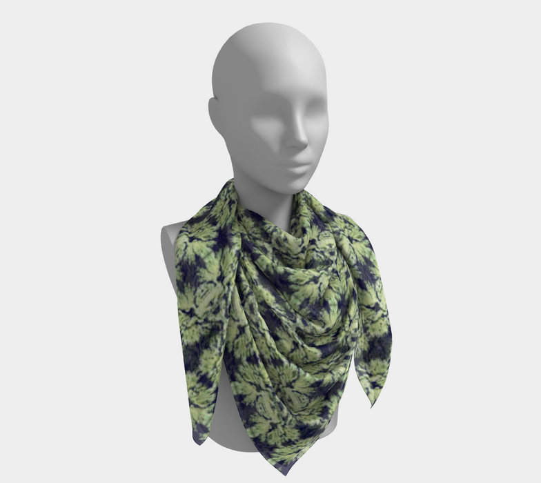 Lovin Lichen Square Silk Scarf