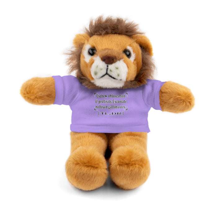 Eschew Obfuscation Stuffed Animal  - Small