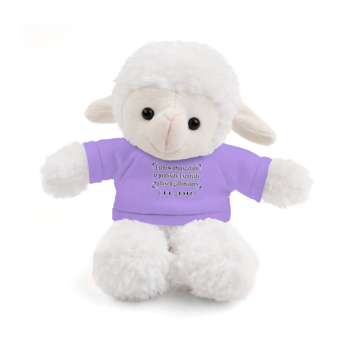 Eschew Obfuscation Stuffed Animal  - Small