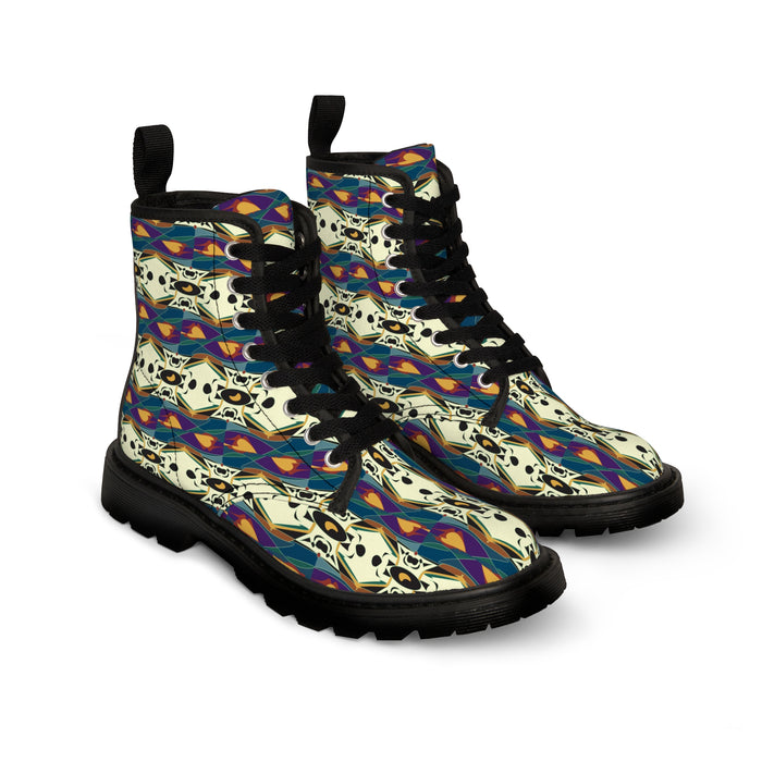 Spider Granma's Love Village Canvas Boots