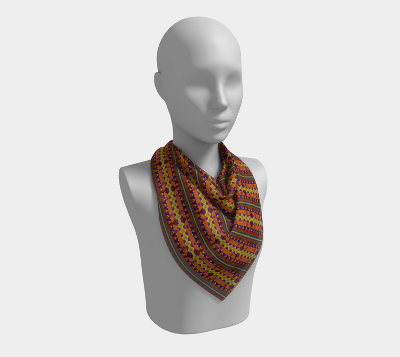 Kujichagulia Square Silk Scarf