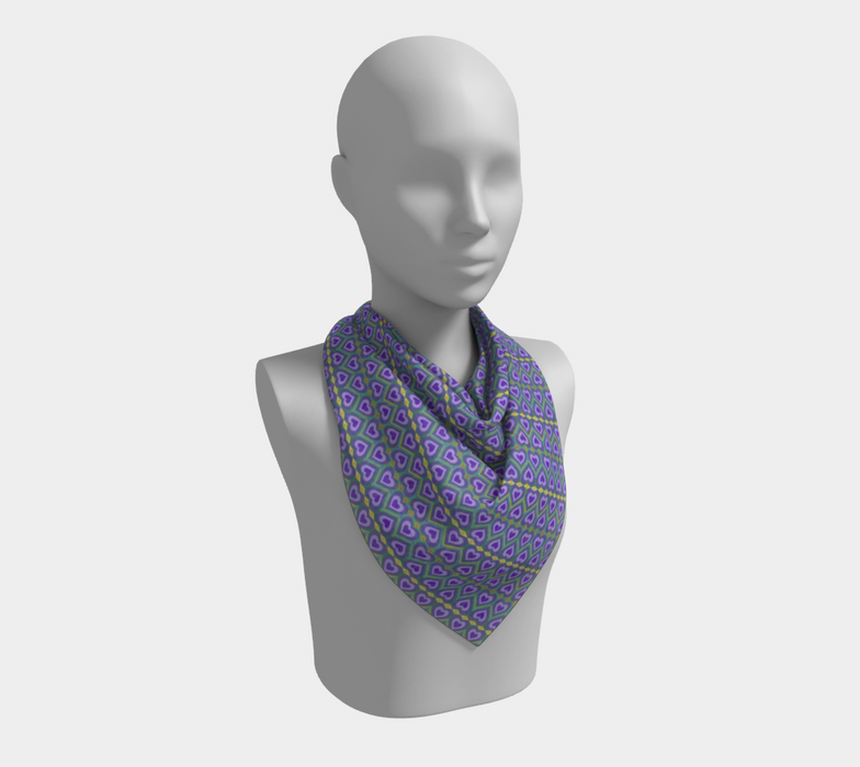 Lavender Love Square Silk Scarf