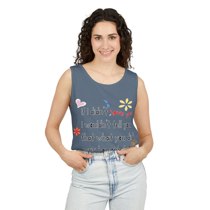 Love Wins (Anti-Homophobia) Cotton Tank Top