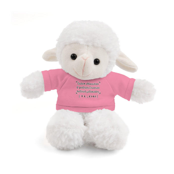 Eschew Obfuscation Stuffed Animal  - Small