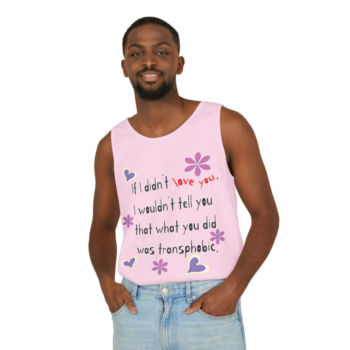 Love Wins (Anti-Transphobia) Cotton Tank Top