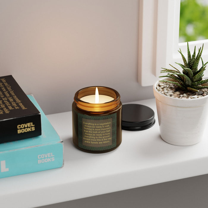 Everything is a negotiation Soy Candle (Multi-Size, Amber Jar)