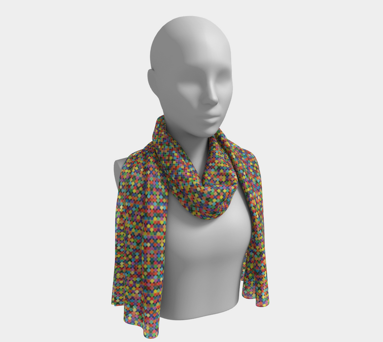 Confetti The Rainbow Silk Scarf