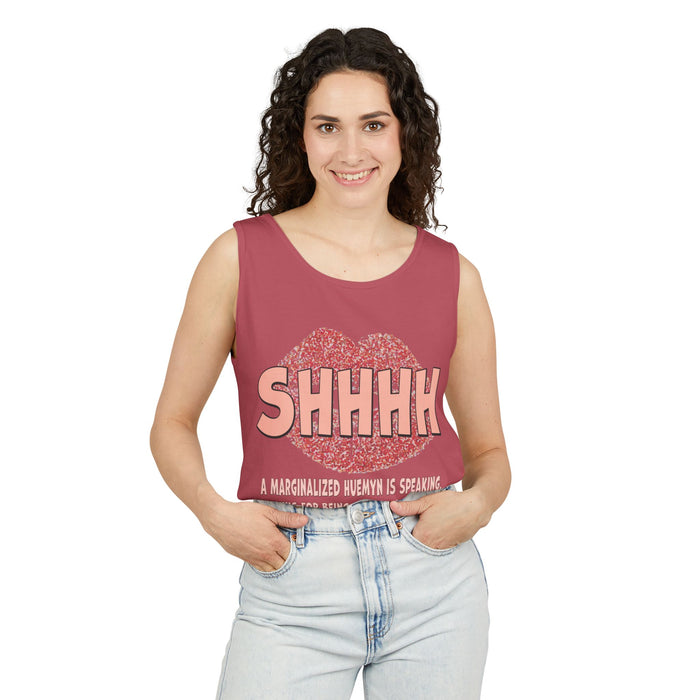 Shhhh Cotton Tank Top