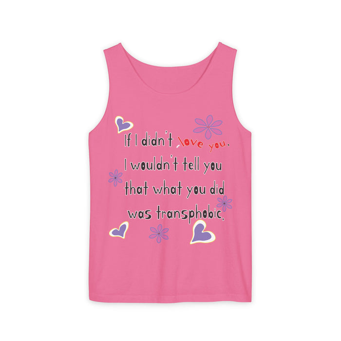 Love Wins (Anti-Transphobia) Cotton Tank Top