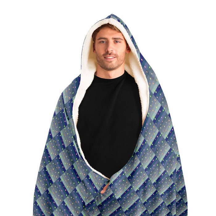 Winter Star Basket Hooded Blanket