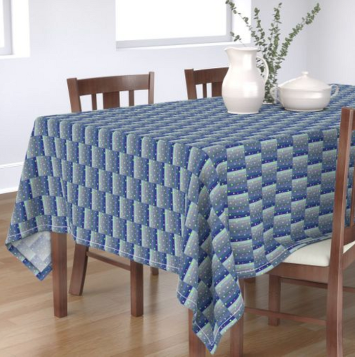 Winter Star Basket Tablecloth