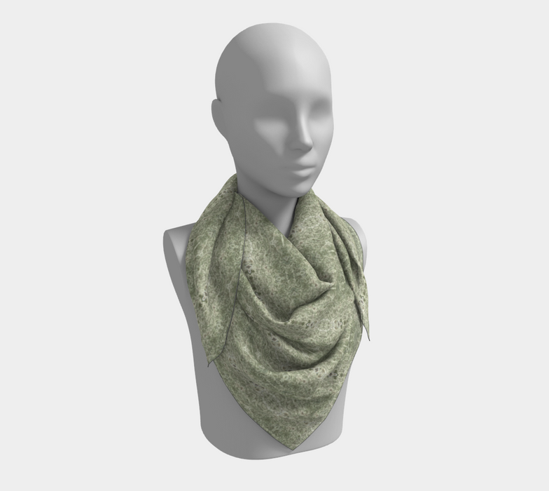 Spanish Moss Square Silk Scarf