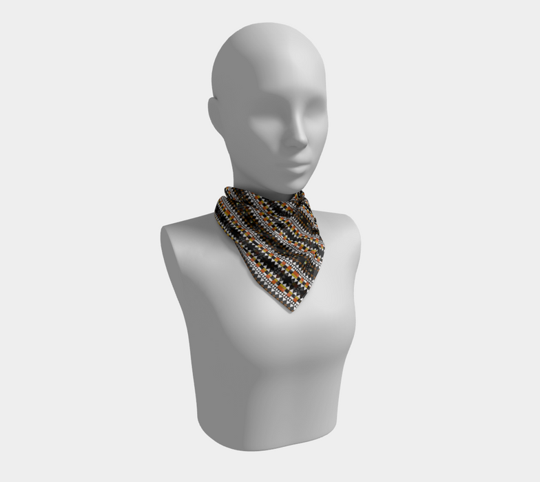 Fulani's Desire Square Silk Scarf