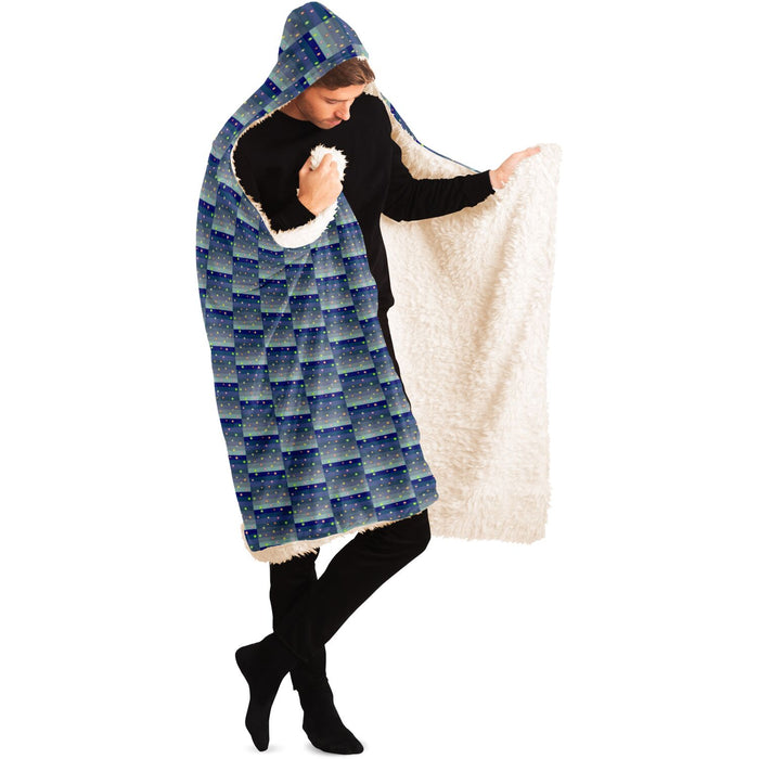 Winter Star Basket Hooded Blanket