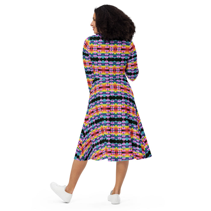 Retro Ghey Midi Dress