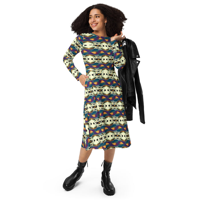 Spider Granma's Love Village Midi Dress