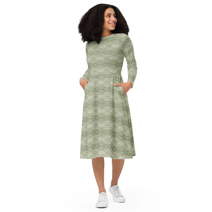 Spanish Moss Midi Dress