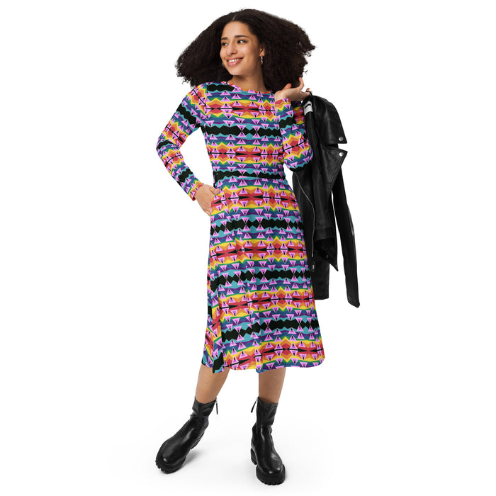 Retro Ghey Midi Dress