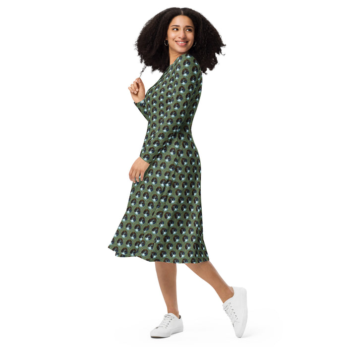 Moon In The Grass Midi Dress