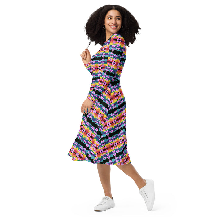 Retro Ghey Midi Dress