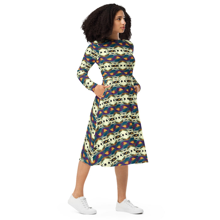 Spider Granma's Love Village Midi Dress