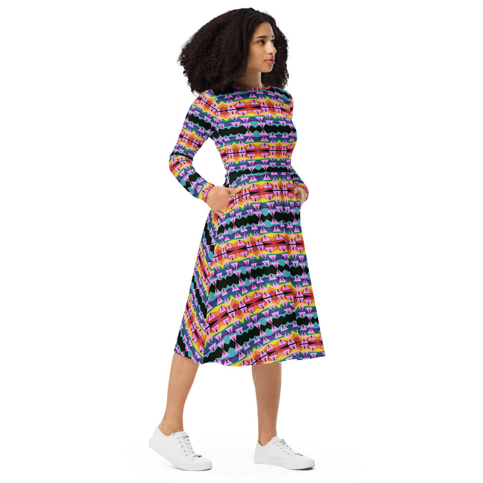 Retro Ghey Midi Dress