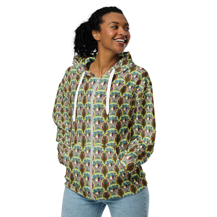 A Cellular Womb-In Zip Hoodie