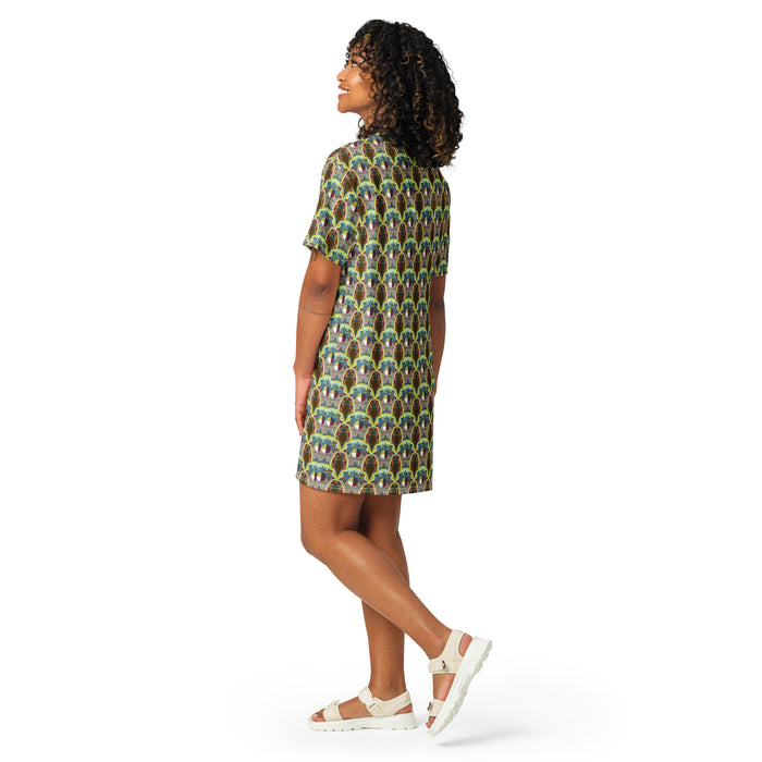 A Cellular Womb-In T-shirt Dress