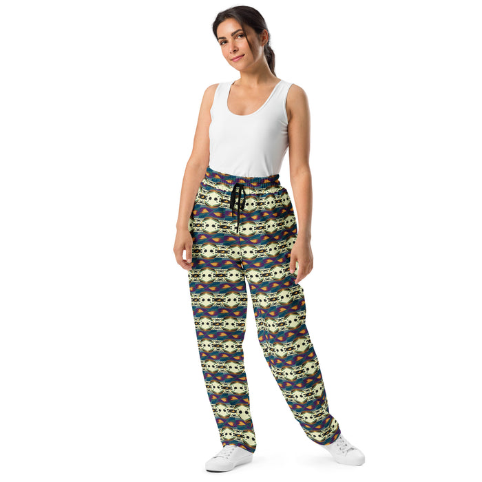 Spider Granma's Love Village Wide-leg joggers