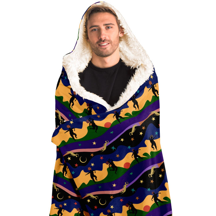 Autumn Dancers Hooded Blanket