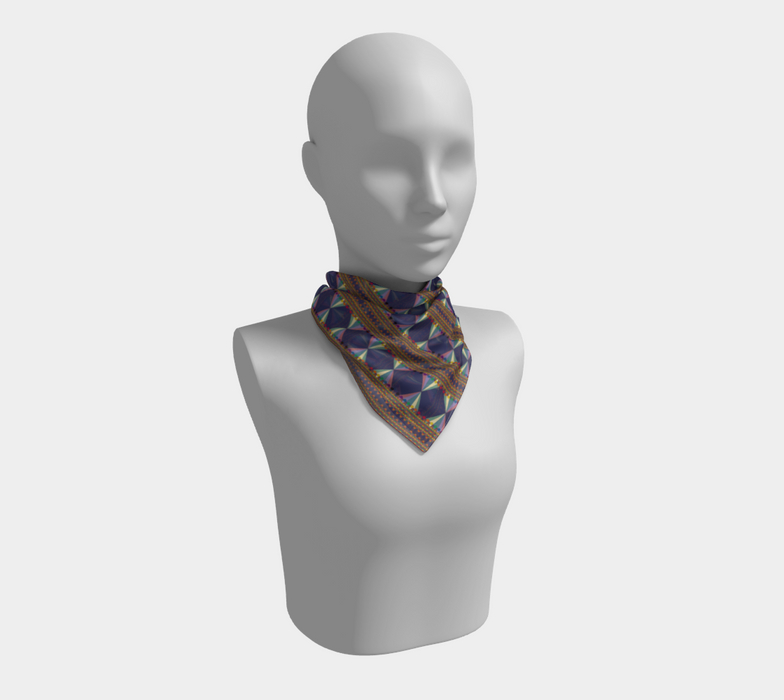 Vibing On The Wavelength Square Silk Scarf