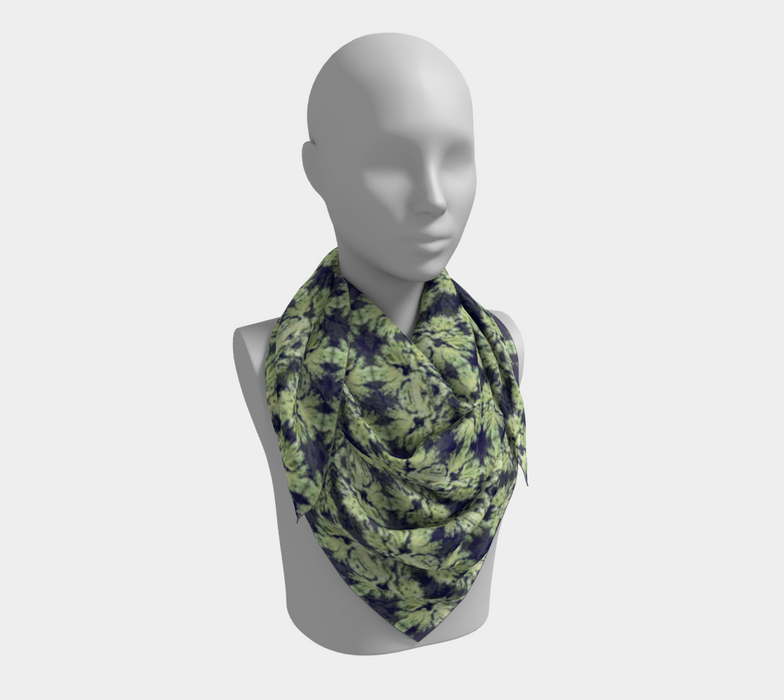 Lovin Lichen Square Silk Scarf