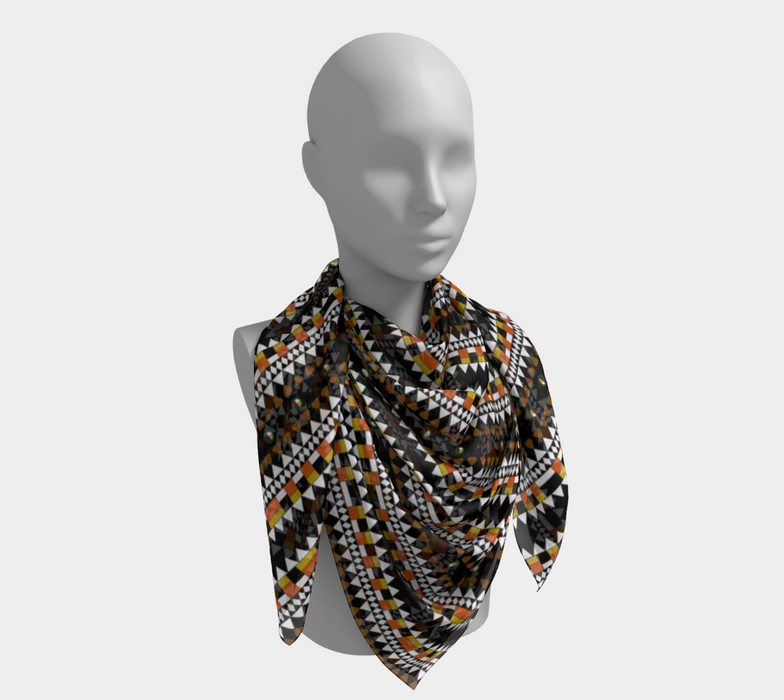 Fulani's Desire Square Silk Scarf