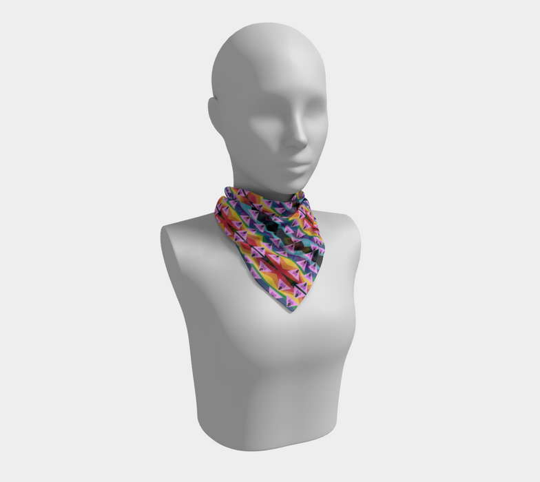 Retro Ghey Square Silk Scarf