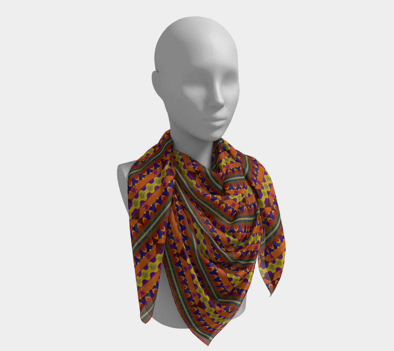 Kujichagulia Square Silk Scarf