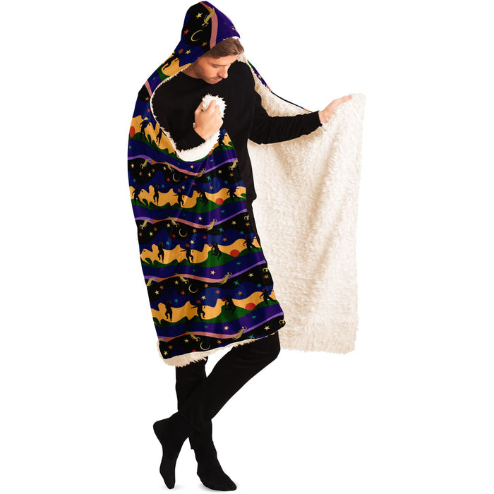 Autumn Dancers Hooded Blanket