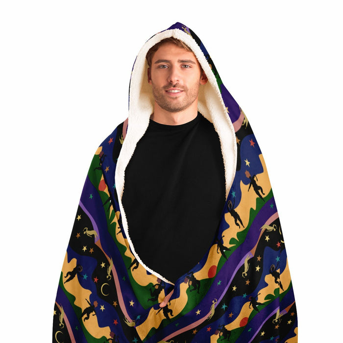 Autumn Dancers Hooded Blanket