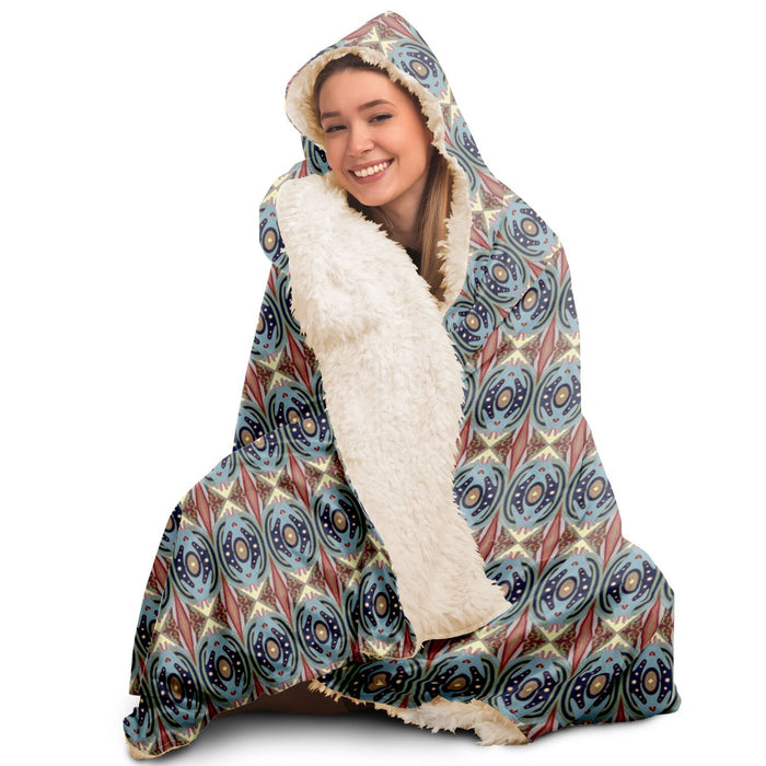 Exit The Cosmic Egg Hooded Blanket