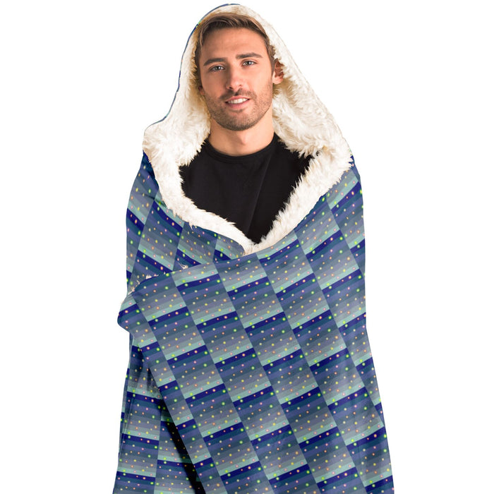 Winter Star Basket Hooded Blanket