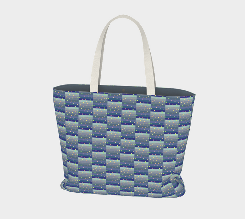 Winter Star Basket Market Tote